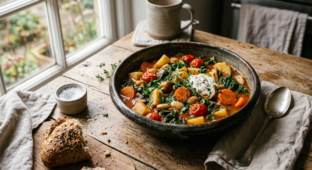 Przepisy na sycące dania jednogarnkowe z mrożonych warzyw
